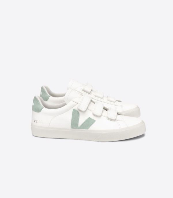 VEJA | WOMENS RECIFE CHROMEFREE LEATHER WHITE MATCHA