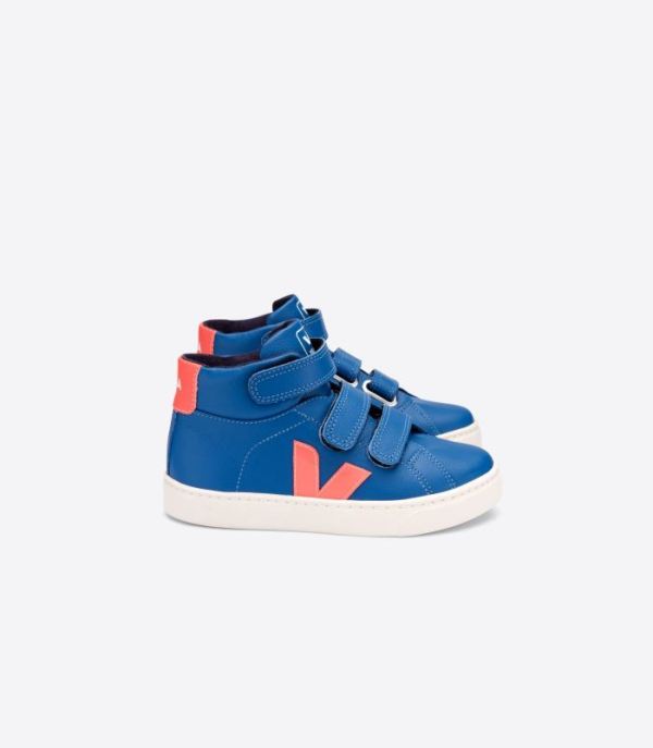 VEJA | KIDS ESPLAR MID CHROMEFREE INDIGO ORANGE FLUO - Click Image to Close