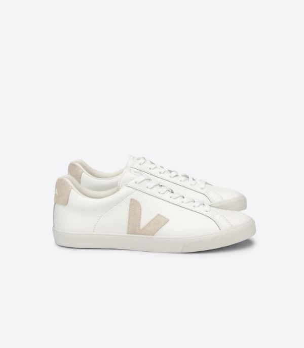 VEJA | WOMENS ESPLAR LEATHER WHITE SABLE - Click Image to Close