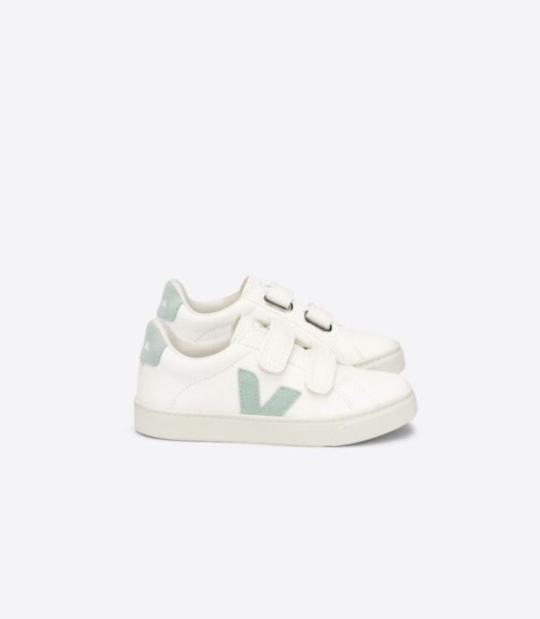 VEJA | KIDS ESPLAR CHROMEFREE LEATHER WHITE MATCHA - Click Image to Close