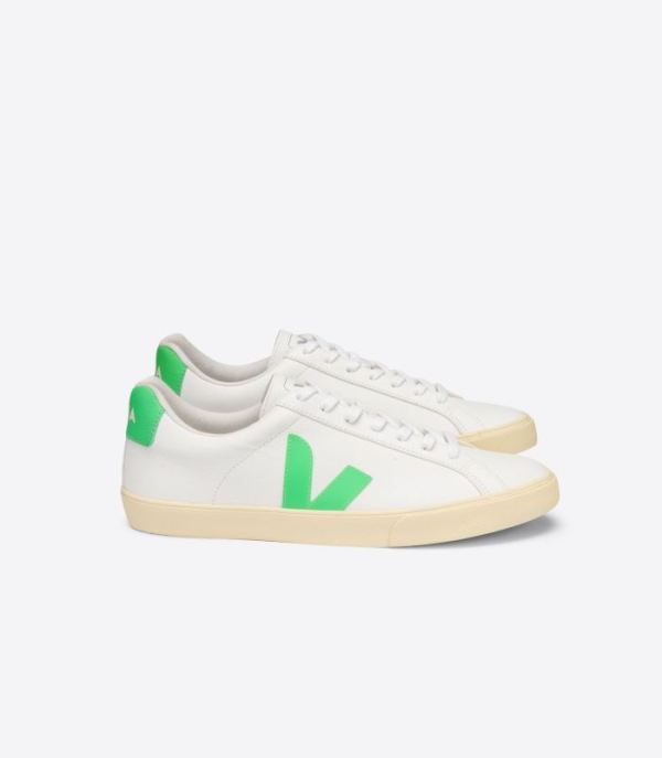 VEJA | WOMENS ESPLAR CHROMEFREE WHITE ABSINTHE BUTTER-SOLE