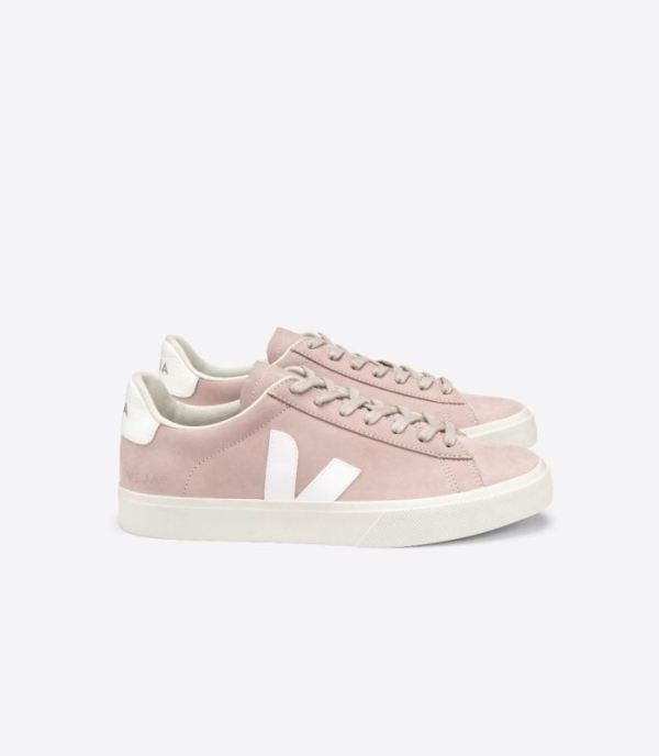 VEJA | WOMENS CAMPO NUBUCK BABE WHITE - Click Image to Close