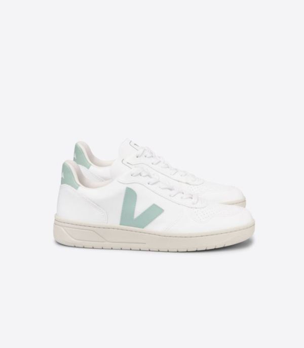 VEJA | WOMENS V-10 CWL WHITE MATCHA - Click Image to Close