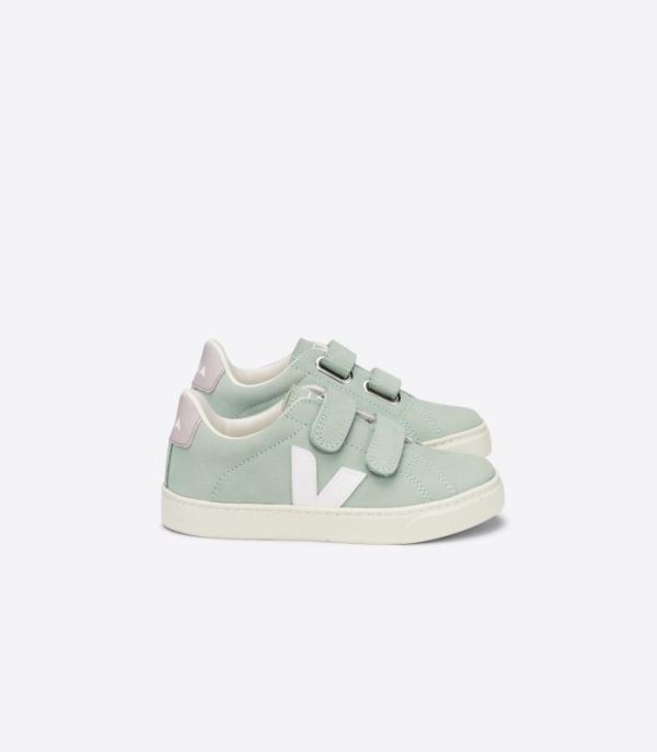 VEJA | KIDS ESPLAR NUBUCK MATCHA WHITE