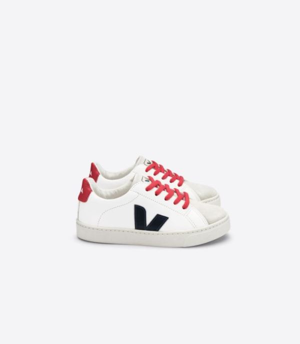 VEJA | KIDS ESPLAR LACES CHROMEFREE WHITE NAUTICO PEKIN