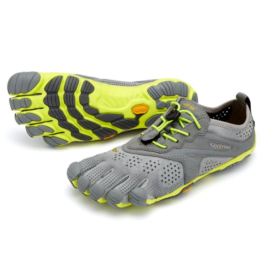 Vibram Boots V-Run Women's Grey / Yellow - Click Image to Close