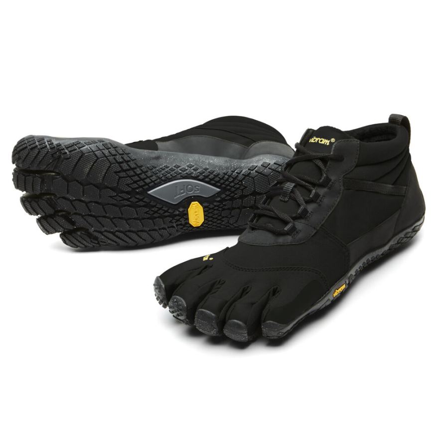 Vibram Boots V-Trek Insulated Men's Black - Click Image to Close