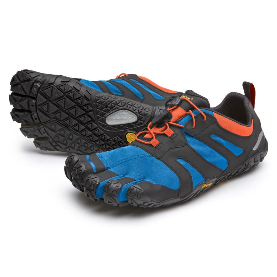 Vibram Boots V-Trail 2.0 Men's Blue / Orange - Click Image to Close