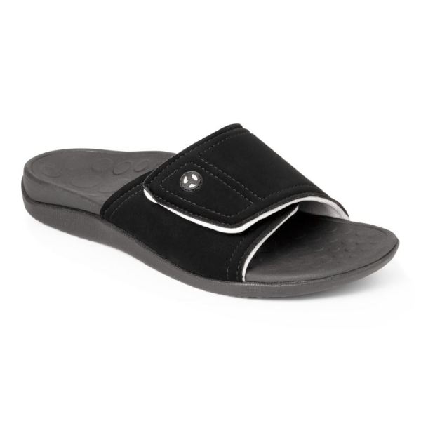 Vionic - Women's Kiwi Slide Sandal - Black Grey