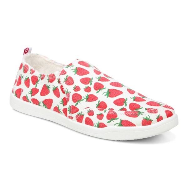 Vionic - Women's Malibu Slip On - Strawberries - Click Image to Close