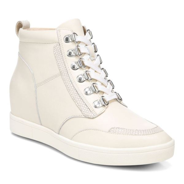 Vionic - Women's Jordy High Top - Cream Leather - Click Image to Close