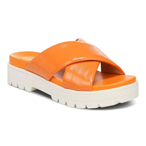 Vionic - Women's Vesta Flatform Lug Sandal - Marigold - Click Image to Close