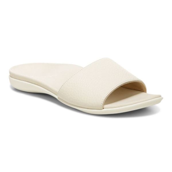 Vionic - Women's Val Slide Sandal - Cream - Click Image to Close