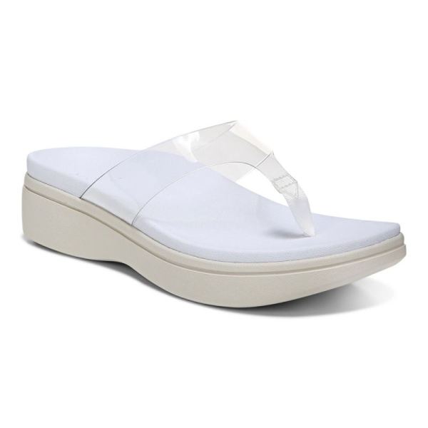 Vionic - Women's Luminous Platform Sandal - White - Click Image to Close