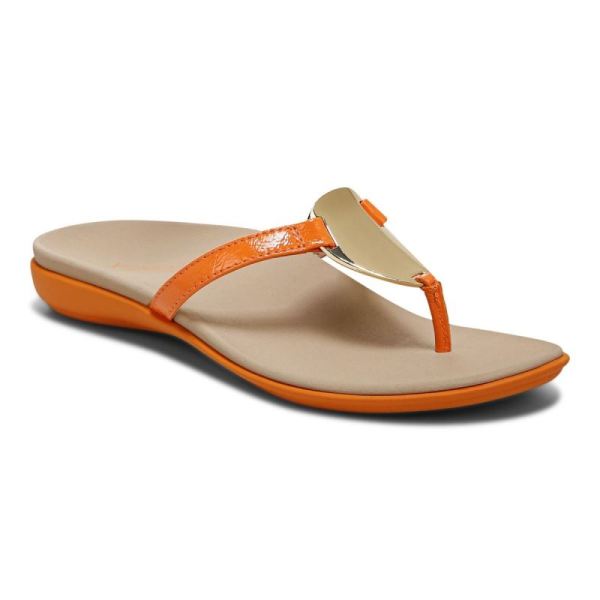 Vionic - Women's Raysa Toe Post Sandal - Marigold - Click Image to Close