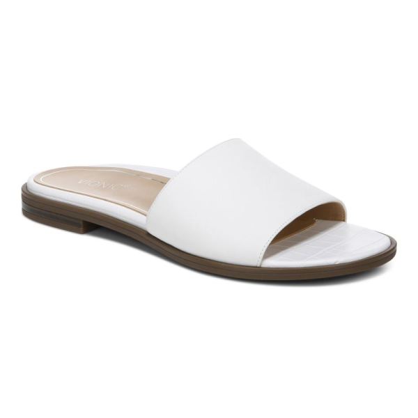 Vionic - Women's Demi Slide Sandal - White - Click Image to Close