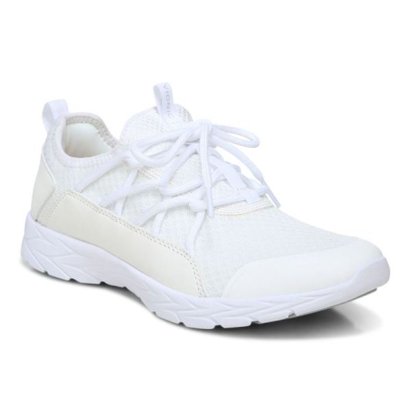 Vionic - Women's Zeliya Lace Up Sneaker - White - Click Image to Close