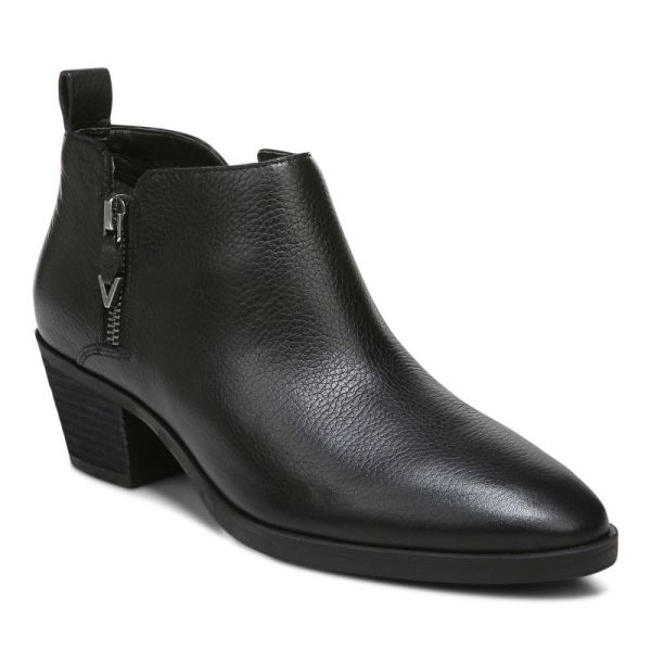 Vionic - Women's Cecily Ankle Boot - Black Leather