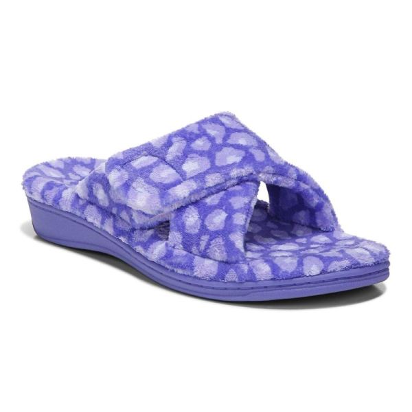 Vionic - Women's Relax Slippers - Amethyst Leopard