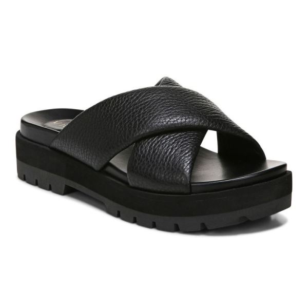 Vionic - Women's Vesta Flatform Lug Sandal - Black - Click Image to Close