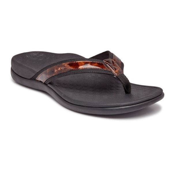 Vionic - Women's Tide II Toe Post Sandal - Tortoise - Click Image to Close