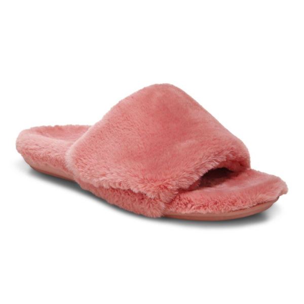 Vionic - Women's Dream Plush Slipper - Terra Cotta Plush - Click Image to Close