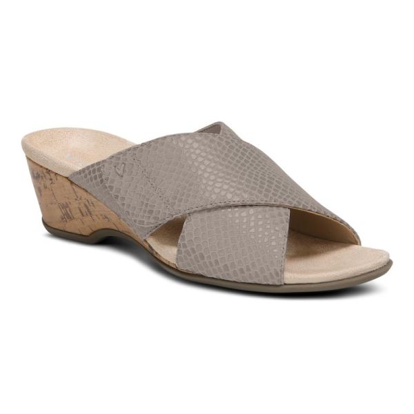 Vionic - Women's Leticia Wedge Sandal - Aluminum