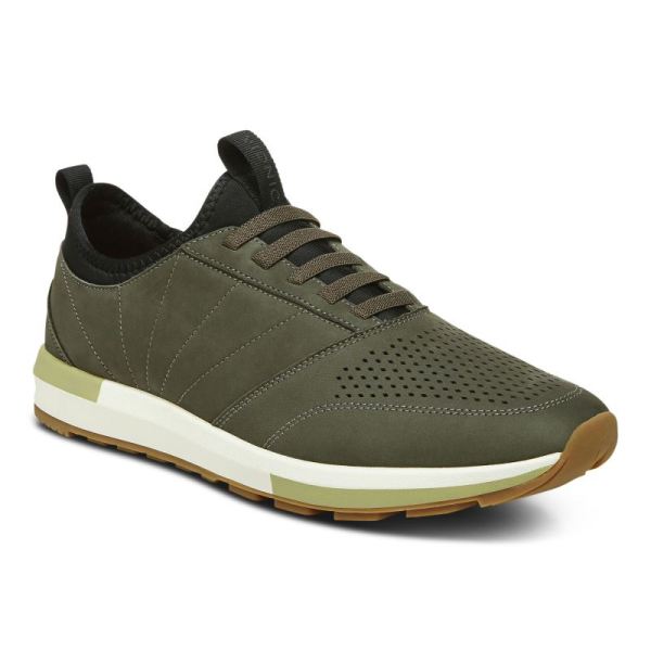 Vionic - Men's Trent Sneaker - Olive Nubuck - Click Image to Close