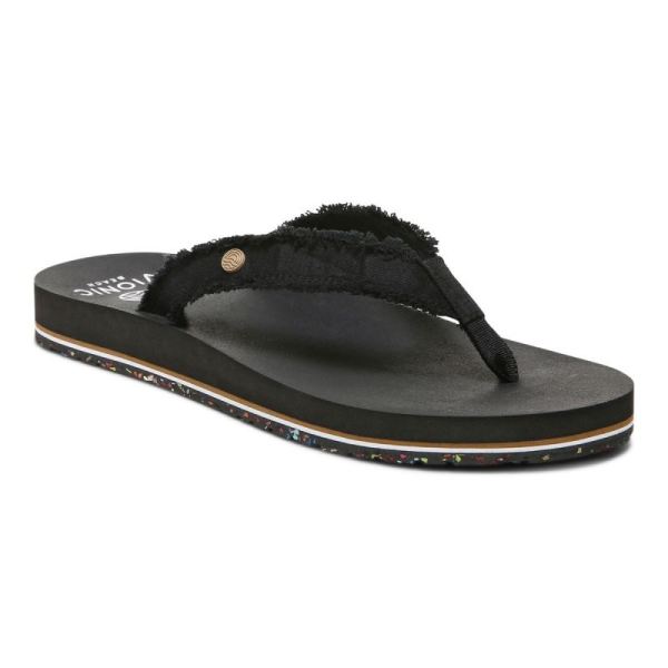 Vionic - Women's Unwind Toe Post Sandal - Black