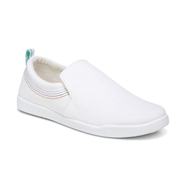 Vionic - Women's Marshall Slip On - White Canvas - Click Image to Close