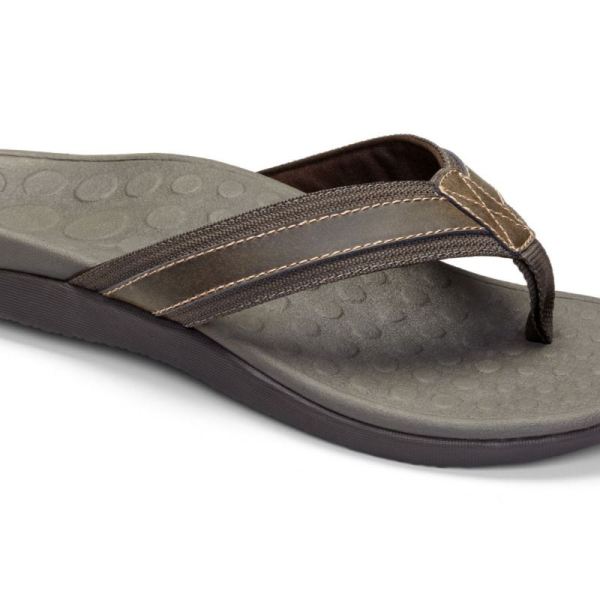 Vionic - Men's Tide Toe Post Sandal - Brown