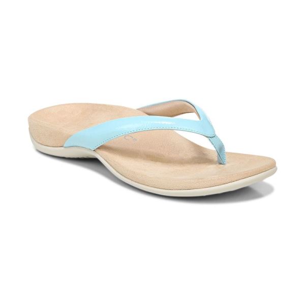 Vionic - Women's Dillon Toe Post Sandal - Porcelain Blue