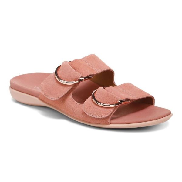 Vionic - Women's Corlee Slide Sandal - Terra Cotta - Click Image to Close