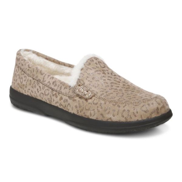 Vionic - Women's Lynez Slipper - Brown Leopard - Click Image to Close