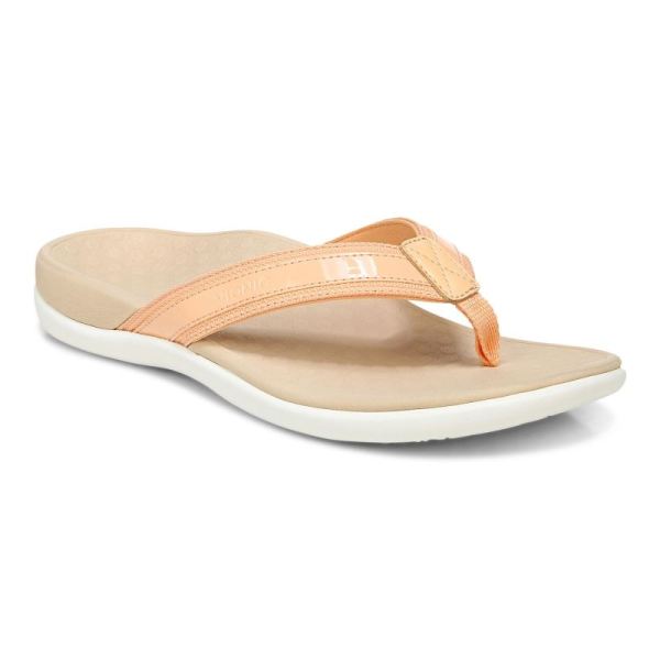 Vionic - Women's Tide II Toe Post Sandal - Apricot - Click Image to Close