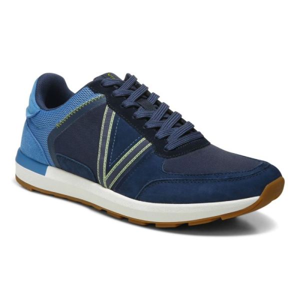 Vionic - Men's Bradey Sneaker - Navy Sky - Click Image to Close