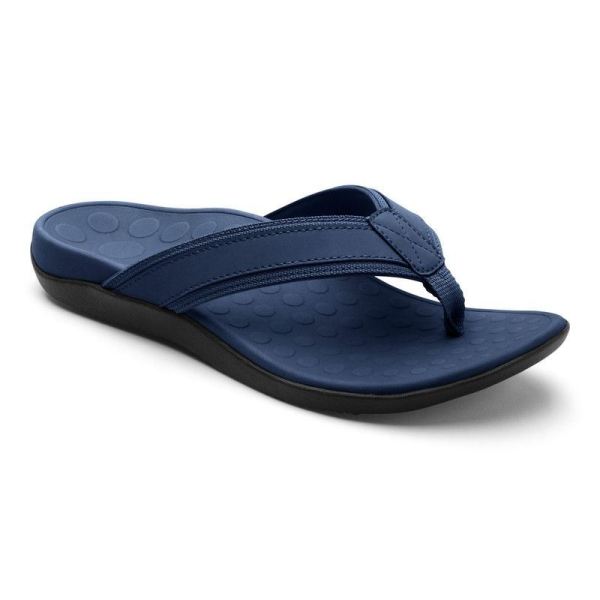 Vionic - Men's Tide Toe Post Sandal - Navy - Click Image to Close