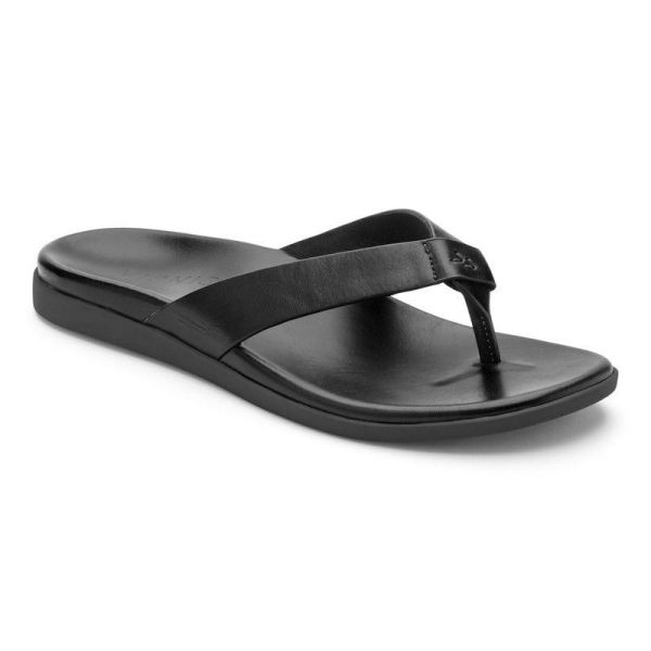 Vionic - Men's Elijah Toe Post Sandal - Black - Click Image to Close