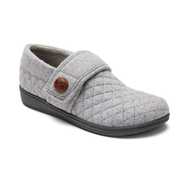 Vionic - Women's Jackie Slipper - Light Grey - Click Image to Close