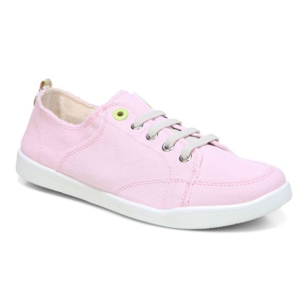 Vionic - Women's Pismo Casual Sneaker - Cherry Blossom Canvas - Click Image to Close