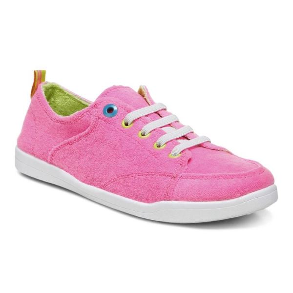 Vionic - Women's Pismo Casual Sneaker - Bubblegum Terry - Click Image to Close