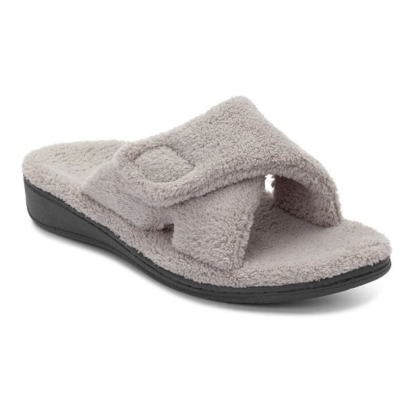 Vionic - Women's Relax Slippers - Light Grey - Click Image to Close