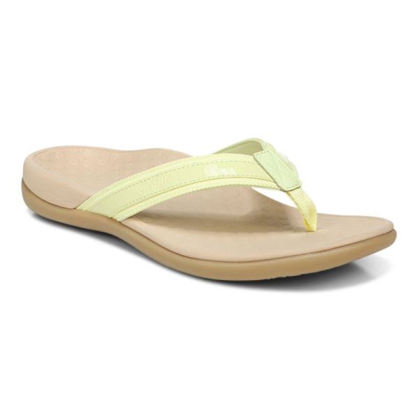 Vionic - Women's Tide II Toe Post Sandal - Pale Lime - Click Image to Close