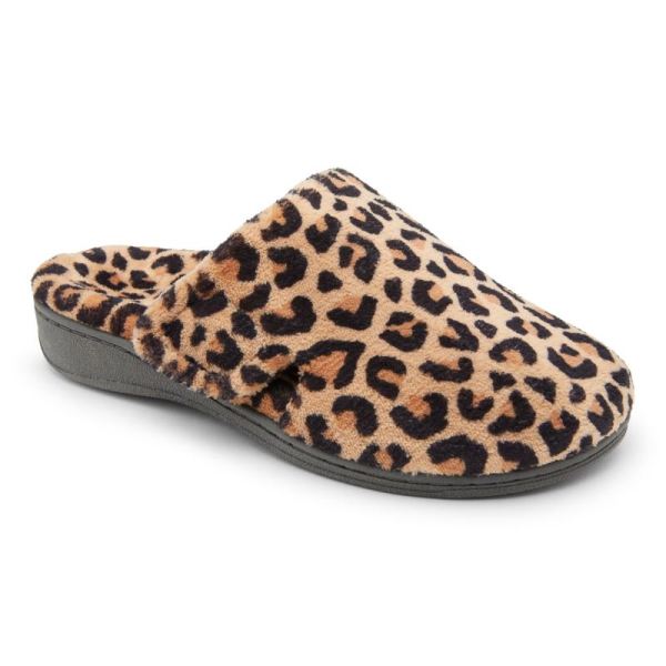 Vionic - Women's Gemma Mule Slippers - Natural Leopard