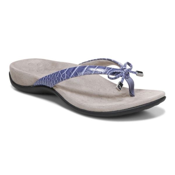 Vionic - Women's Bella Toe Post Sandal - Purple - Click Image to Close