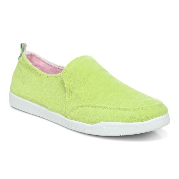 Vionic - Women's Malibu Slip On - Lime Terry