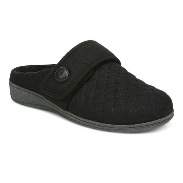 Vionic - Women's Carlin Slipper - Black - Click Image to Close