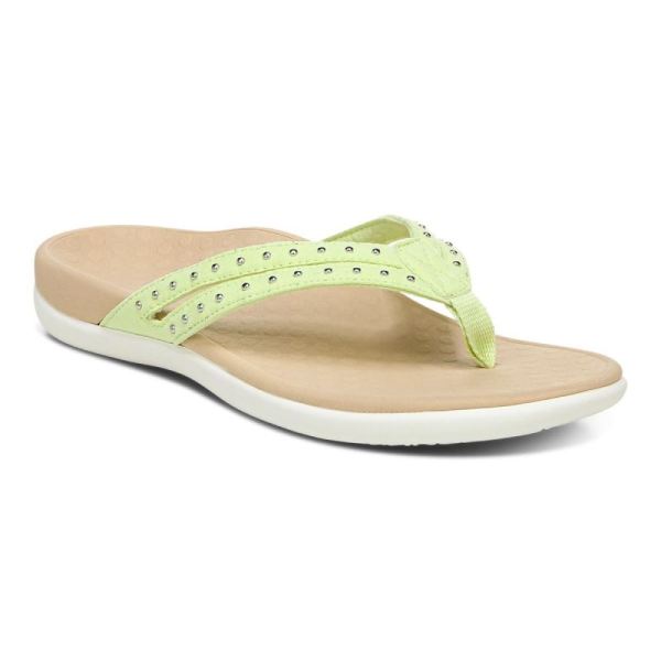 Vionic - Women's Tasha Toe Post Sandal - Pale Lime