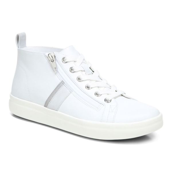 Vionic - Women's Stevie High Top Sneaker - White - Click Image to Close