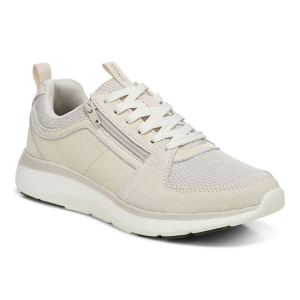 Vionic - Women's Athena Sneaker - Cream - Click Image to Close